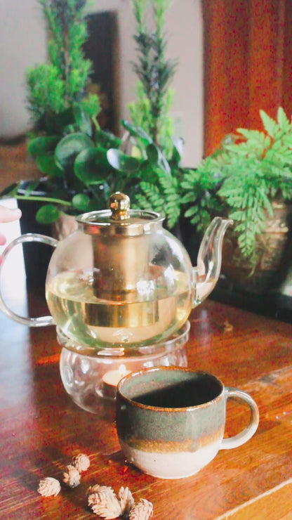 Glass Tea Pot + Tea Warmer